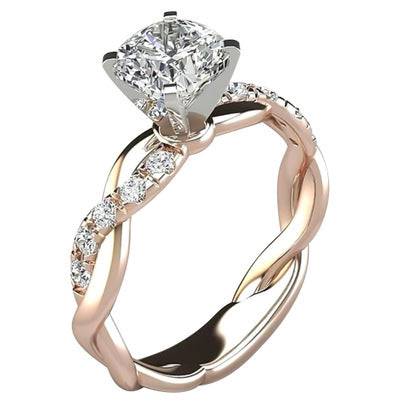Princess Square Diamond Ring